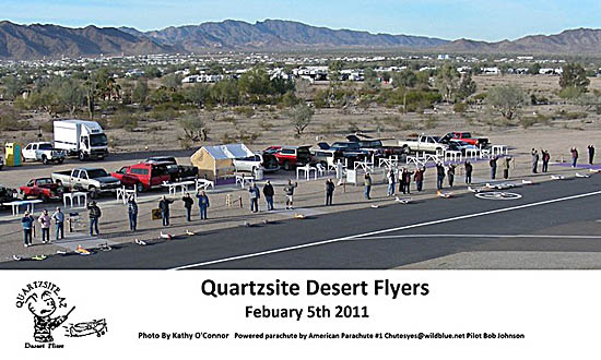 Our friends in Quartzsite. We’re the last two on the left.