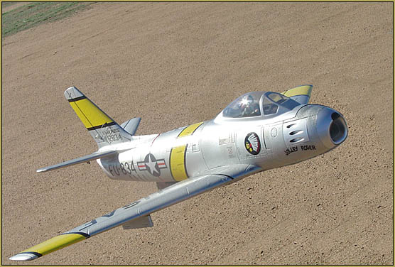 Nice clear gloss spray-paint on my foam F-86 EDF jet... Nice!