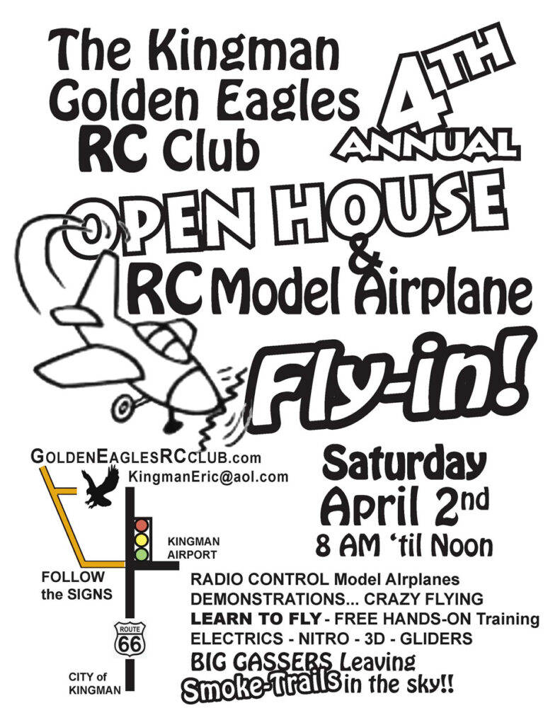 The Golden Eagles RC Club OPEN HOUSE Poster