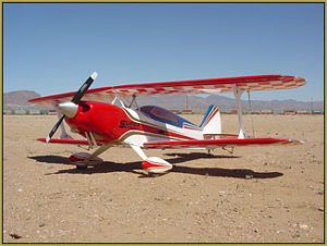 Flying RC is fun! This is Eric's Great Planes "Super Skybolt", 4-channel witha Tower .75!