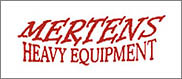 A super-big Thank You to Mertens for their helping us with heavy equipment rentals!