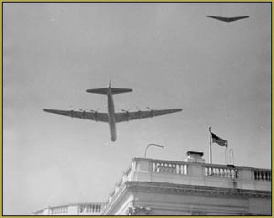 B-36 and a wing over the White House!