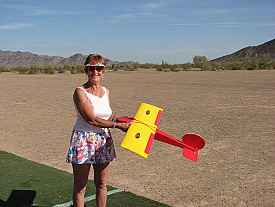 Flying again in Quartzsite