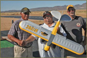 Rick, right after his official Solo Flight... with his instructor Jon and flying buddy Pauly.