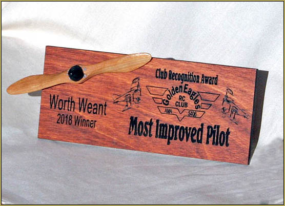 Wort Weant wins the 2018 award for being the most improved pilot!