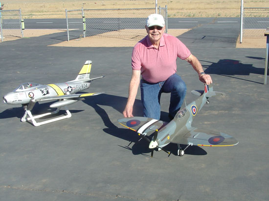 Bob Maher and his Spitfire!