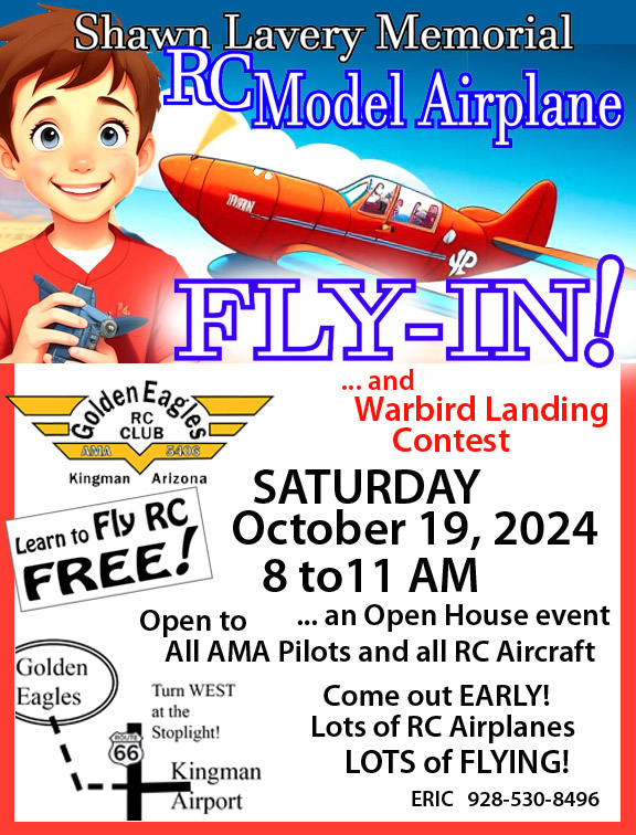 Coming on October 19, 2024... Shawn Lavery Memorial Open House and Fl;y-in!